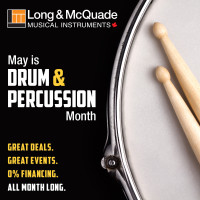 Join Long & McQuade for Drum & Percussion Month in May!