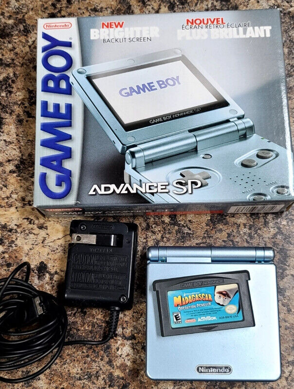 Nintendo Gameboy Advance SP - Pearl Blue AGS-101 for sale  
