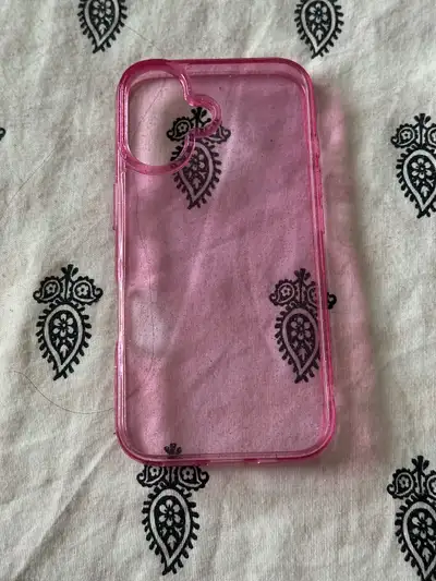 iPhone 16 pink glitter case from Amazon, View more