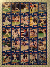 1993 Dempster's Toronto Blue Jays UNCUT Sheet