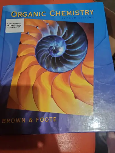 BOOK Organic Chemistry By Brown & Foote, View more