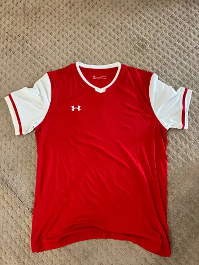18 NEW Red Under-Armour Soccer Jerseys, View more