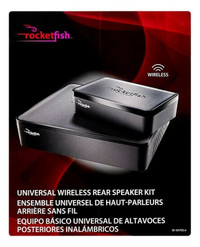 Rocketfish RF-WHTIB Receiver Universal Wireless Black Rear Speak
