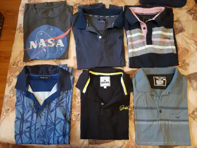 Lot 6 tshirts polo homme taille L/G / 6 t-shirts polo size L, View more