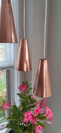 Hanging copper lamp