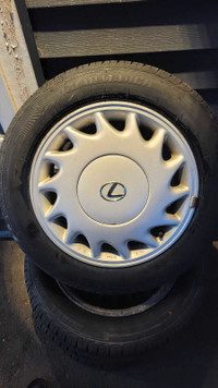 15 inch lexus 5x114.3 wheels and brand new tires 