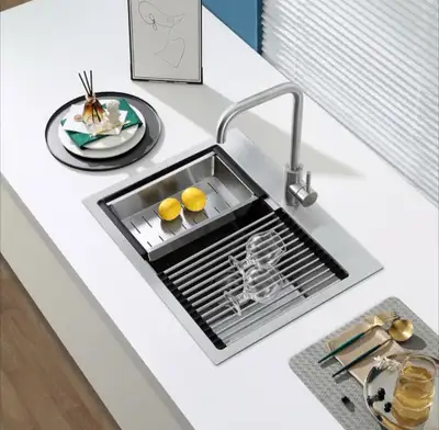 Drop in Kitchen Sink 22x18” - 18 Gauge Stainless Steel NEW, View more