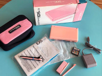 Nintendo DS Lite - Coral Pink Used with Box, Pink Case & Tetris