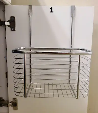 Kitchen Over Cabinet Door Metal Storage Hanger Holder Rack, View more