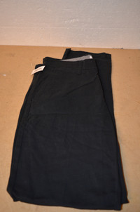 NEW AMAZON BASICS BLACK WORK PANTS 30W X 28L