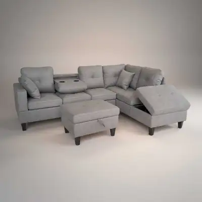 Grey Sectional Sofa, View more