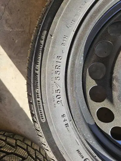 1 brand new winter tire(with Iron rim) and 1 used tire like new(without rim). Both tires are availab...