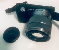 Sony Nex 5 Mirrorless DSLR Camera 14MP Full HD 18-55mm Lens
