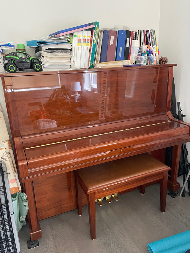 Samick upright piano 52” tall in Pianos & Keyboards in Richmond - Image 2