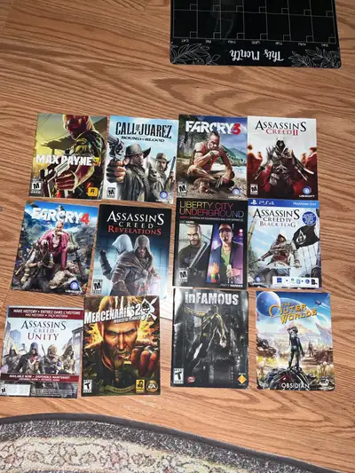 Asking $12 for all manuals. Good condition. CASH ACCEPTED only. Not selling separately.