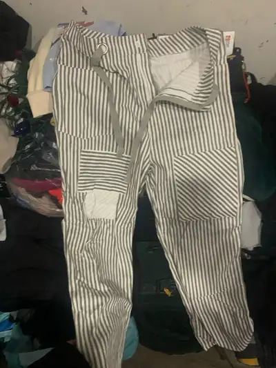 Striped Patchwork Pants, View more