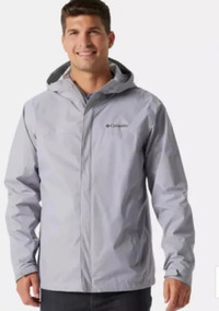 Sz XXL men Columbia  windbreaker jack with hood and pockets NWT 