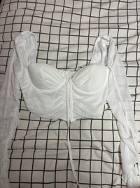 Small White cute corset top from Shein good quality 