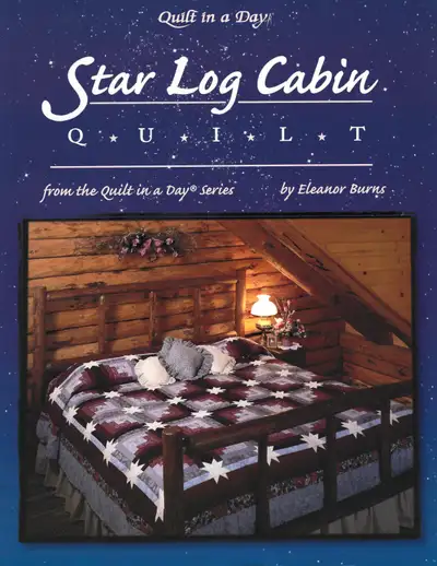 QUILTING BOOK - STAR LOG CABIN QUILT by ELEANOR BURNS, View more