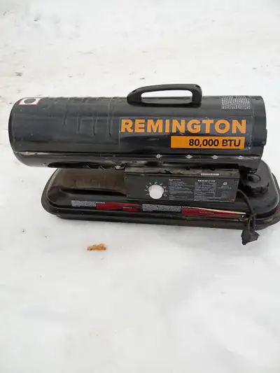 Remington 80 000 BTU Kerosene Heater. Lightly used. Clean and still works well. Pickup 10min east of...