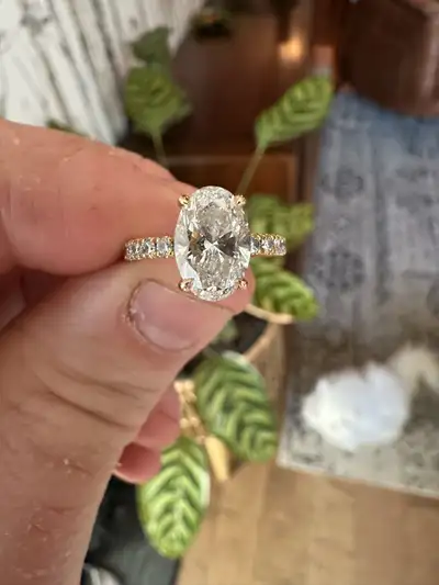 1.54ct Oval Diamond Engagement Ring – GIA Certified, View more