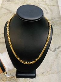 14K Gold Cable Link Chain
