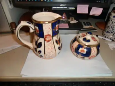 VINTAGE SUDLOW SUGAR AND CREAMER SERVERS, View more
