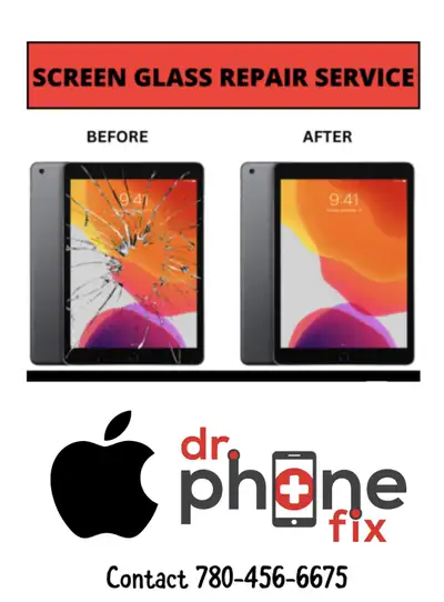 APPLE IPAD 7/8/9/10/11 BROKEN SCREEN REPLACEMENT (780-456-6675), View more