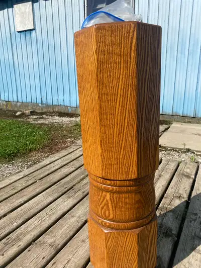 Hollow Oak Support Pedestal (Custom Made), View more