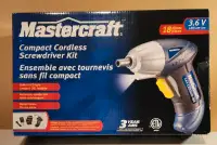 Mastercraft Compact Cordless Screwdriver Kit