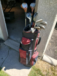Right handed Cheap golf set, irons drivers and golf bag