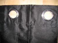 rideau noir (2) de 8 pieds 100% opaque -blackout-
