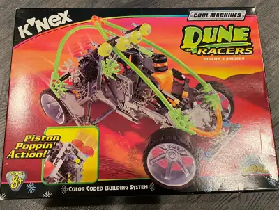 Vintage toy. New unboxed. K’nex Dune racers ‘cool machines ’