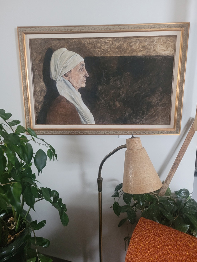 Exquisitely Detailed Painting of Georgia O'Keeffe in Arts & Collectibles in Red Deer