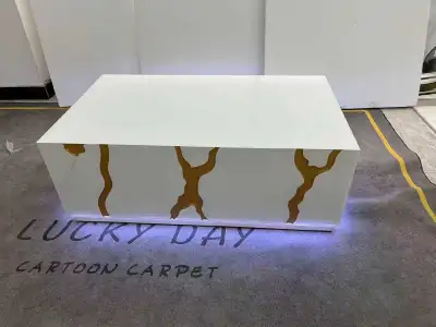 White Coffee table with led lights, Cash on delivery , View more