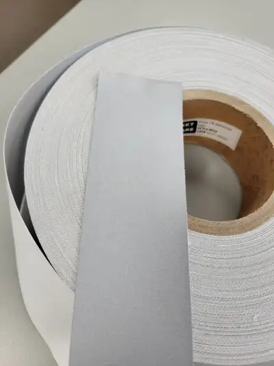 REFLECTIVE TAPE ROLL WIDTH OF TAPE IS 2 INCHES LENGTH OF ROLL IS 50 METERS PRICE $ 90 PER ROLL WEBSI...