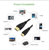 New Cable HDMI Male TO MINI HDMI Plug Male-Male  1080P Video 3ft