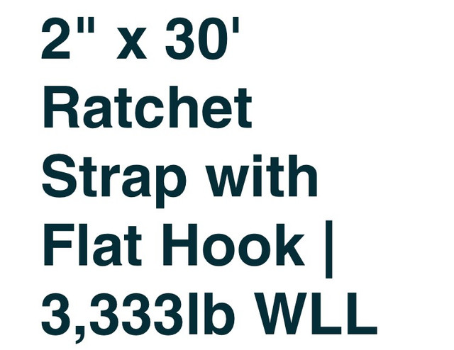 4”x 30’ sling 10 Cargo Straps, 2  Winch Bars 2 Ratchet straps. in Other in Edmonton - Image 4
