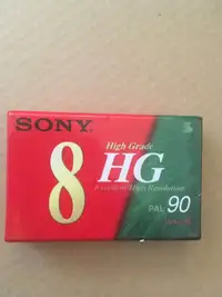Sony Video 8 90 min. blank cassette tape [PAL]