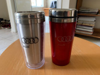 Audi insulated coffee mugs (2x)