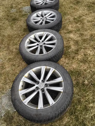 Bolt pattern is 5 x 114.3 $500 obo. Will trade for similar !8" rims
