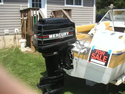Starcraft Capri, tri hull, with 4 stroke 60 hp. Mercury outboard, power trim,new gas tank, runs very...