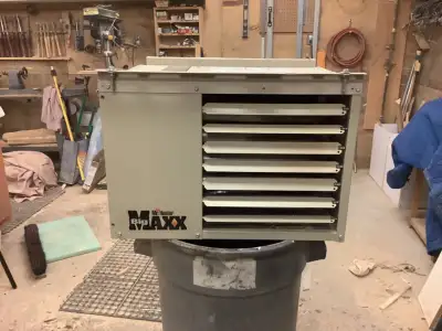 Mister heater big maxx gas furnace 80,000 btu. 8 years old DON”T have conversion kit for propane. Re...