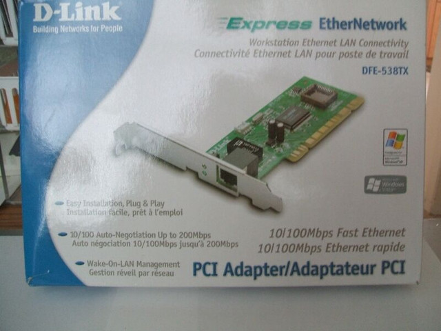 Dlink Express EtherNetwork DFE-538TX PCI adapter/adaptateur PCI dans Réseaux  à Ouest de l’Île