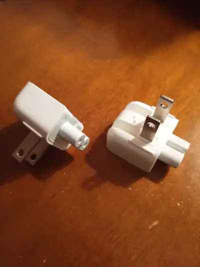 2 - 100% Genuine MagSafe AC Wall Adapter Apple DUCKHEAD 2 PRONG, View more