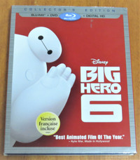 Big Hero 6 Blu-Ray DVD 2015