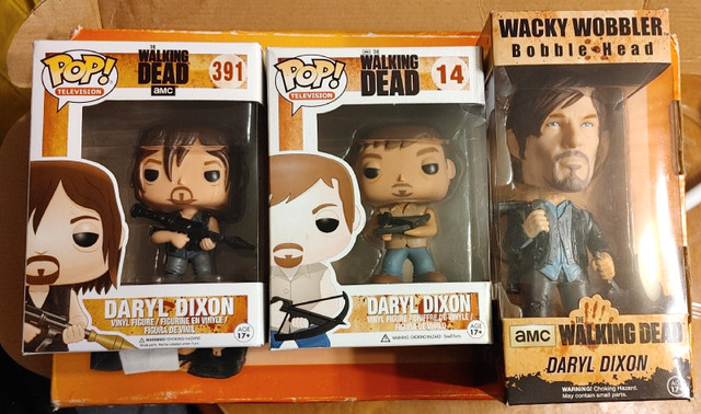 Walking dead Daryl funko pops in Toys & Games in Bedford