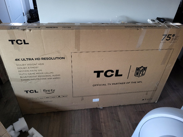 Brand New TCL 75” Inch 4K LED Smart TV For Sale in TVs in London - Image 2