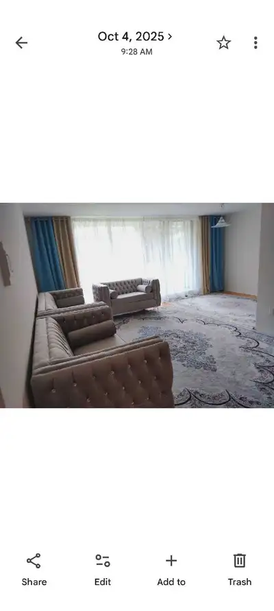 upholstered velvet sofa set Grey color, View more