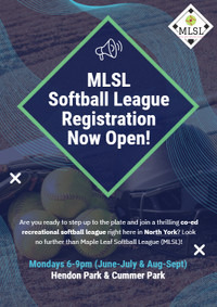 Maple Leaf Softball League Registration Now Open!